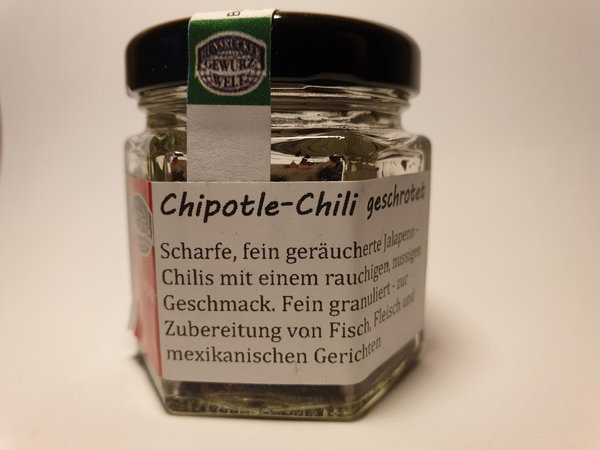 Chipotle-Chili, geräuchert, geschrotet